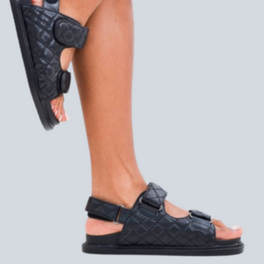 Brand New quilted sandles